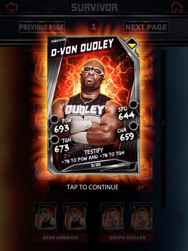 WWE Supercard Season 2 Survivor &amp; PCC Update Cards_DVon1