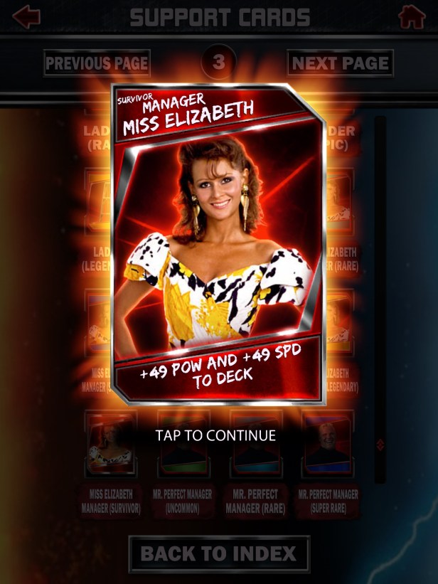 WWE Supercard Season 2 Survivor &amp; PCC Update Cards_Elizabeth1