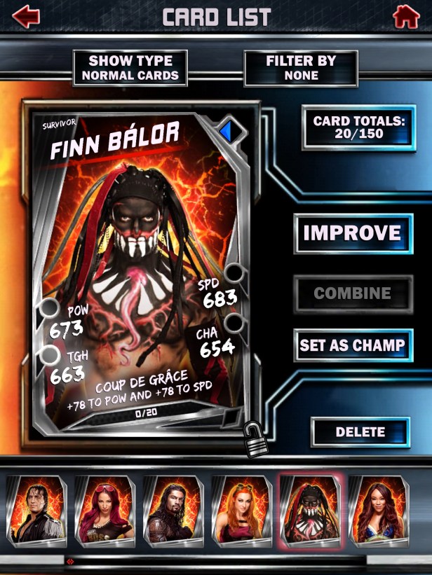 WWE Supercard Season 2 Survivor &amp; PCC Update Cards_Finn2