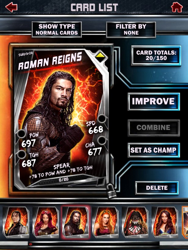 WWE Supercard Season 2 Survivor &amp; PCC Update Cards_Roman2