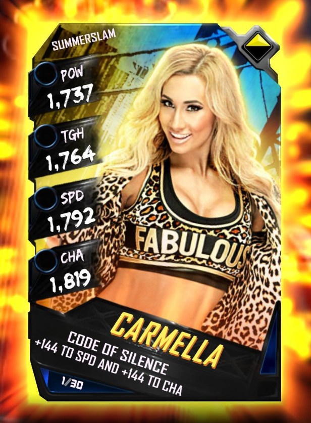 WWE SuperCard Summerslam Tier Carmella
