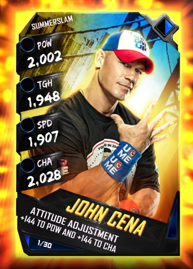 WWE SuperCard Summerslam Tier John Cena