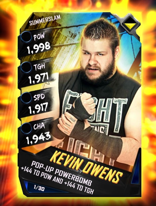WWE SuperCard Summerslam Tier Kevin Owens
