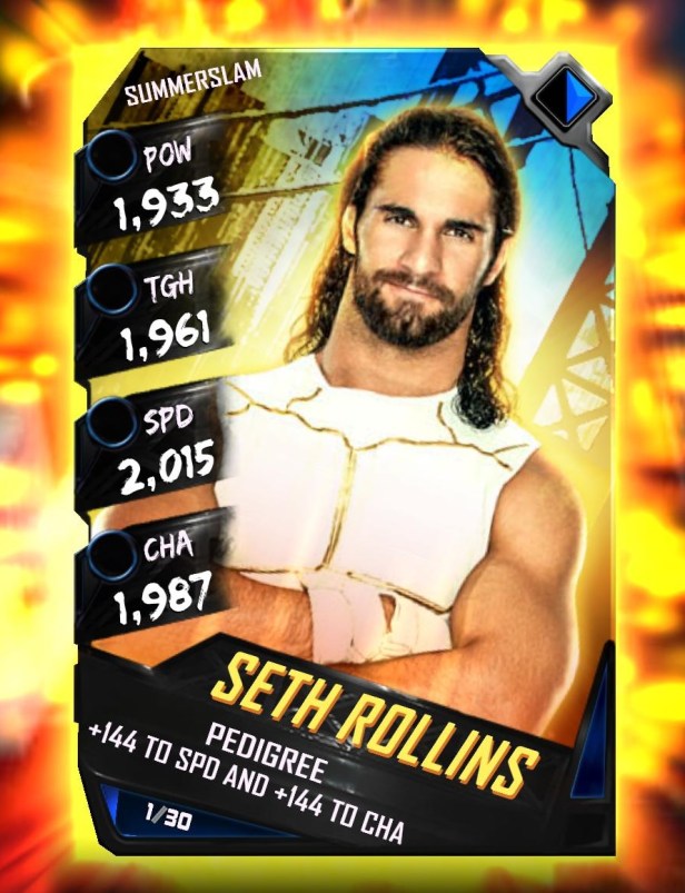 WWE SuperCard Summerslam Tier Seth Rollins