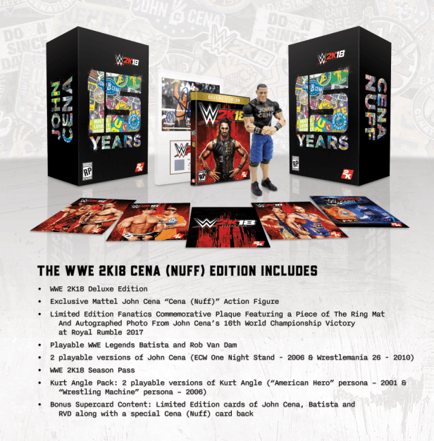 WWE2K18 CE Items with Descriptor