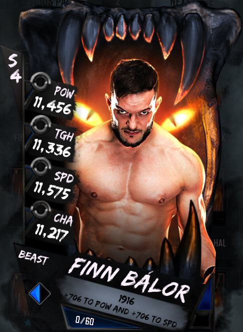 New Card Tiers - Finn Balor (Beast)