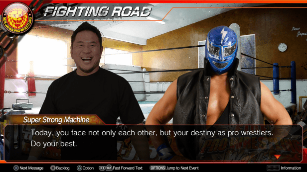 Fire Pro Wrestling World Fighting Road Story Screen Yuji Nagata Super Strong machine njpw ps4