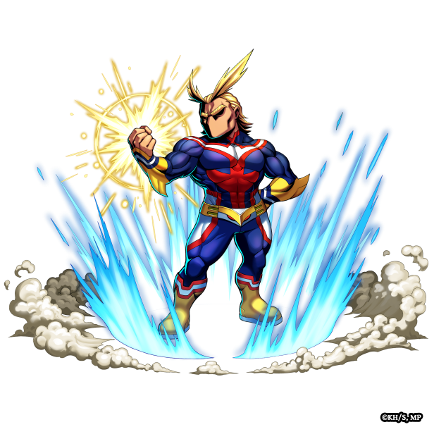 Brave Frontier My Hero Acadamia Art All-Might