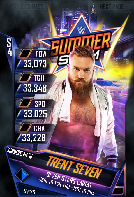 WWE SuperCard SummerSlam 18 Trent Seven