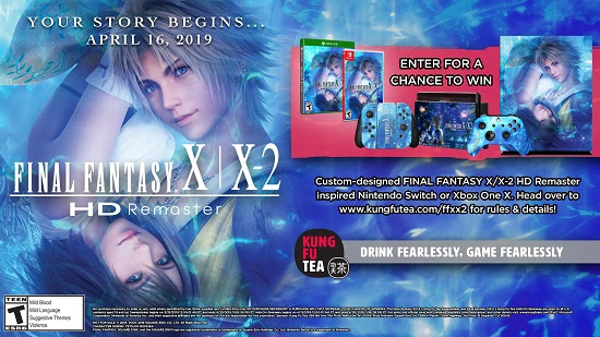 Final Fantasy X X-2 HD Remaster Kung Fu Tea Contest Details